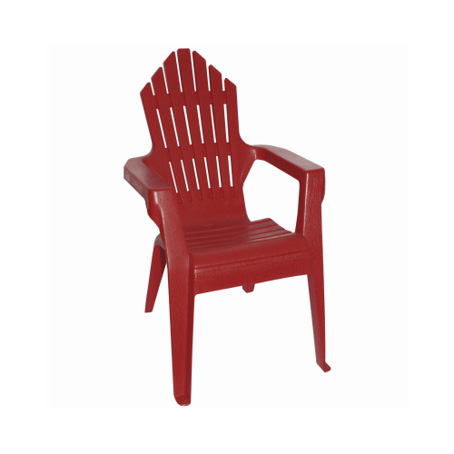 Gracious Living 11327-20PDQ Kids' Adirondack Chair, Resin, Crimson Red