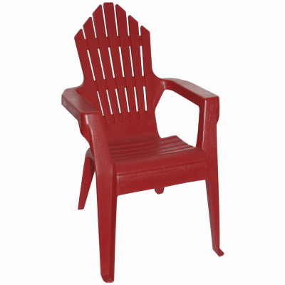 Gracious Living 11327-20PDQ Kids' Adirondack Chair, Resin, Crimson Red