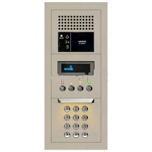 Audio Entrance Panel Kit - 10 Keypad, VFD Screen, Surface Mount