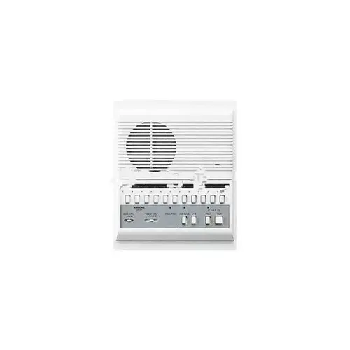 LEF Series Semi-Flush Mount 1-Channel Semi-10-Call Audio Master Station Intercom with Selective Door Release, White