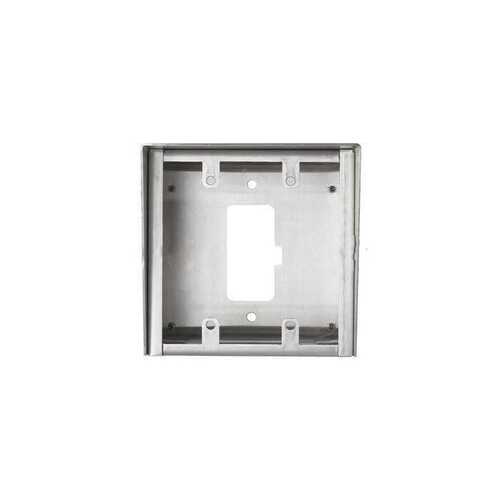 Aiphone SBX-2G/A 2-Gang Stainless Steel Surface Mount Box 2-Gang Stainless Steel Surface Mount Box