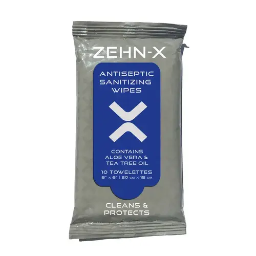 Antiseptic Sanitizing Wipes Fiber Blend 6" W X 8" L