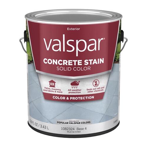 valspar concrete stain base 2 vs base 4