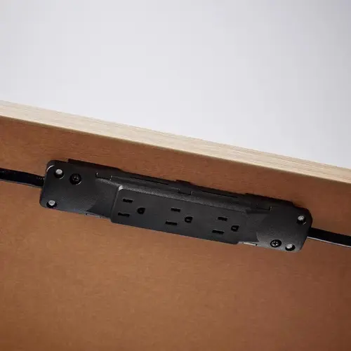 Charg BE037680000547 Power Strip w/Surge Protection 10 ft. L 6 outlets Black 1000 J Black
