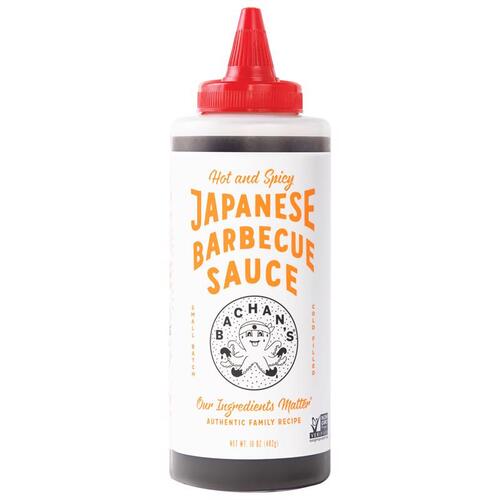 Bachan's 88308 BBQ Sauce Hot and Spicy Japanese Teriyaki 16 oz