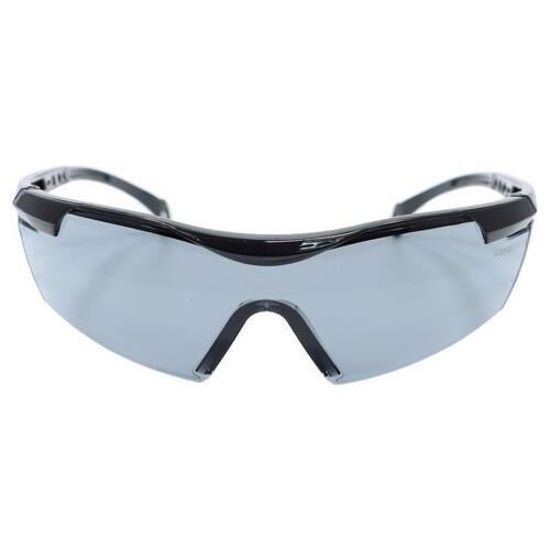 General Electric GE201SAF Impact-Resistant Safety Glasses 01 Series Anti-Fog Smoke Lens Black Frame