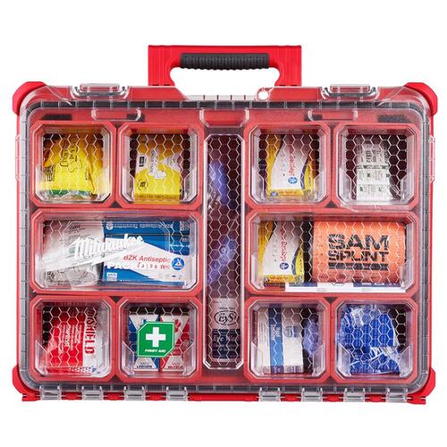 Milwaukee 48-73-8430C First Aid Kit Packout Red Multicolored
