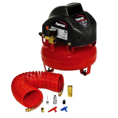 Powermate VNP0000101.01 Air Compressor Kit 1 gal Pancake Portable 100 psi 0.33 HP