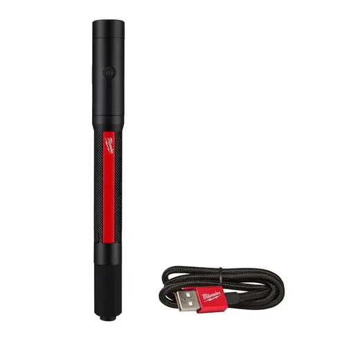 PENLIGHT RECHRGE W/LASER 250LM Black/Red