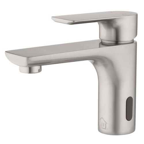 Homewerks 28-B413S-BN-HW Single-Handle Bathroom Sink Faucet Brushed Nickel Motion Sensing 2" Brushed Nickel