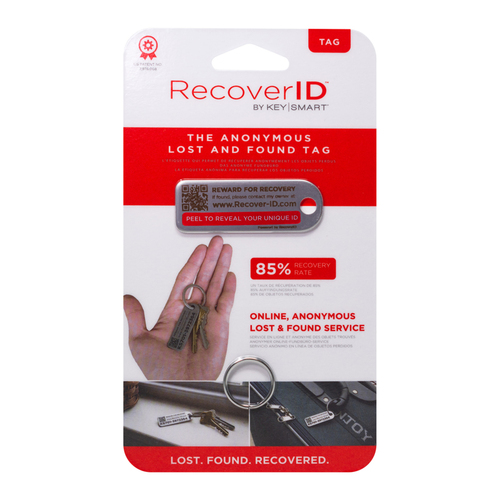 Key ID Tag RecoverID Stainless Steel Silver Silver