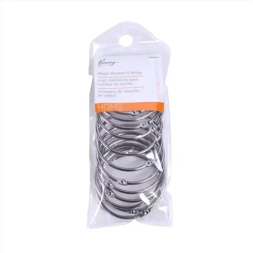 Shower Curtain Rings Chrome Silver Steel Chrome