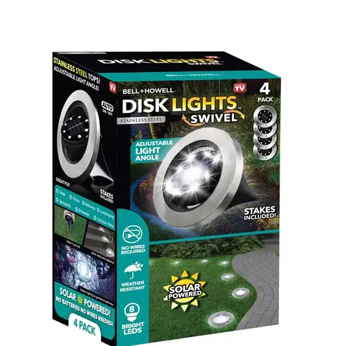Bell + Howell 7846 Deck Light Swivel Solar Powered 3 W LED