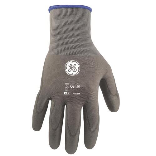 General Electric GG205MC Dipped Gloves Unisex Gray M Gray Pair