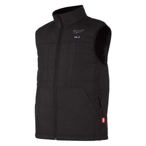 Heated Vest M12 Axis M Sleeveless Men's Full-Zip Black Black