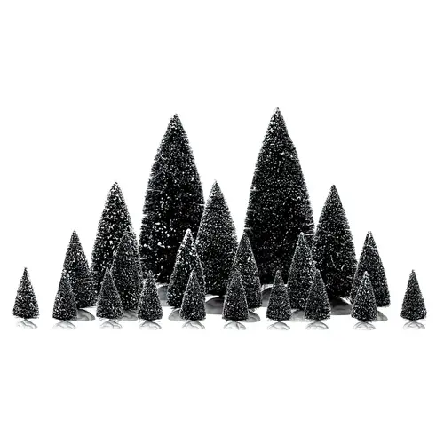 Christmas Specialty Decoration, 8.86 in H, Pine Trees, Polyester, Assorted - pack of 8