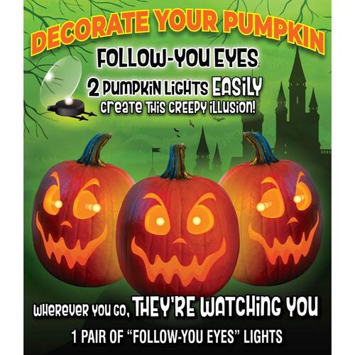 Pumpkin Masters 34150 Lights 9" Follow-You Eyes