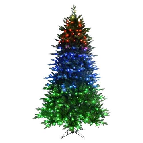 Celebrations TFFR7SRGBA Christmas Tree 7 ft. Slim LED 400 ct Fraser Fir ...