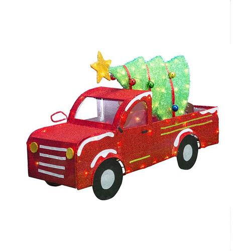 Celebrations 20DH091818 Yard Decor Incandescent Clear/Warm White 21.65" Lighted Merry Christmas Truck