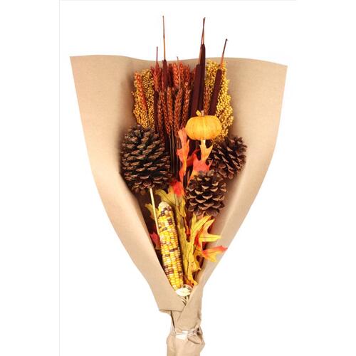 Fall Decor 30" Autumn Pine Swag Large Bouquet