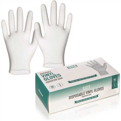 Medium Clear Vinyl Gloves