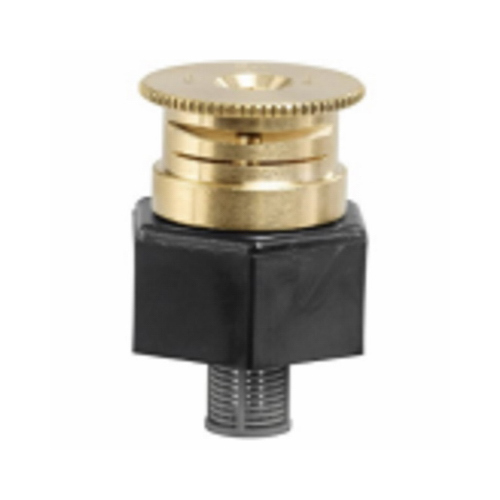 Shrub Sprinkler Head, 1/2 in Connection, Female Thread, Brass Black