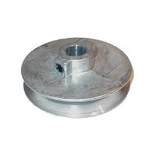 -5/8 V-Groove Pulley, 5/8 in Bore, 2-1/2 in OD, 2-1/4 in Dia Pitch, 1/2 in W x 11/32 in Thick Belt, Zinc