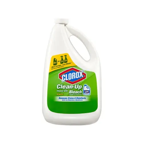 Cleaner Refill, 64 oz Bottle, Liquid, Bleach, Citrus, Herbaceous, Pale Yellow - pack of 6