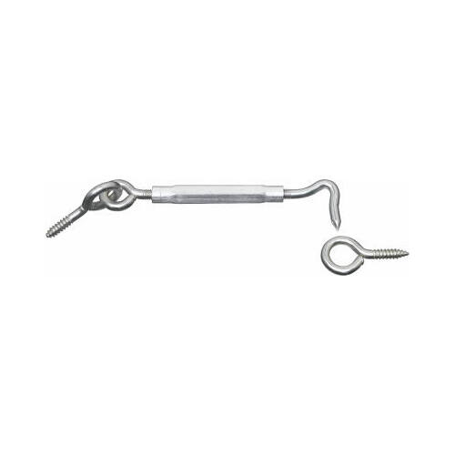 Hook Turnbuckle Zinc-Plated Aluminum/Steel 11" L Zinc-Plated