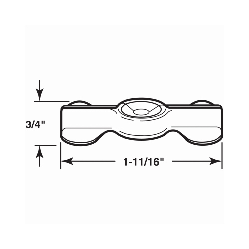 Double Wing Clip, Steel - pack of 432