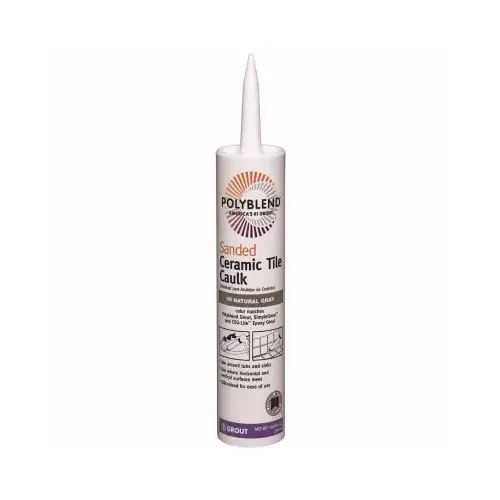 Polyblend Ceramic Tile Caulk, Charcoal, 10.5 oz Cartridge