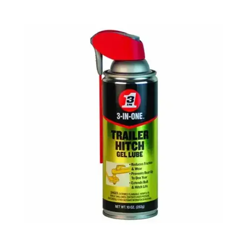 3-IN-ONE 120107-XCP6 Trailer Hitch Gel Lube, 10 oz, Aerosol Can Tan