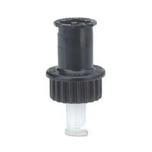 Spray Sprinkler, 1/2 in Connection, 5 to 15 ft, 27 deg Nozzle Trajectory, Spray Nozzle, Plastic Black