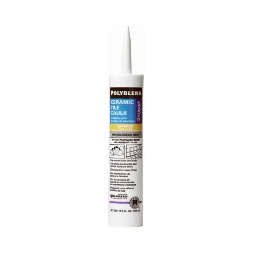 Polyblend Ceramic Tile Caulk, Haystack, 10.5 oz Cartridge