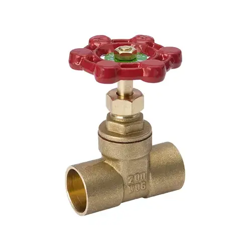 BK Products 100-455NL Solder Gate Valve, Lead-Free Brass, 1 In.