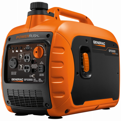 Generac 7154 Generator GP Series 3300 W 120 V Gasoline Inverter Black/Orange