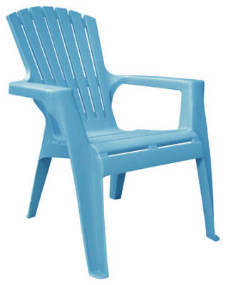 Adams 8460-21-3731 Chair Kids Adirondack Pool Blue Polypropylene Frame Adirondack