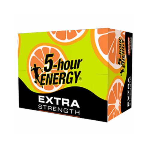 5HOUR ENERGY 784123 Energy Shot Extra Strength Sugar Free Orange 1.93 oz