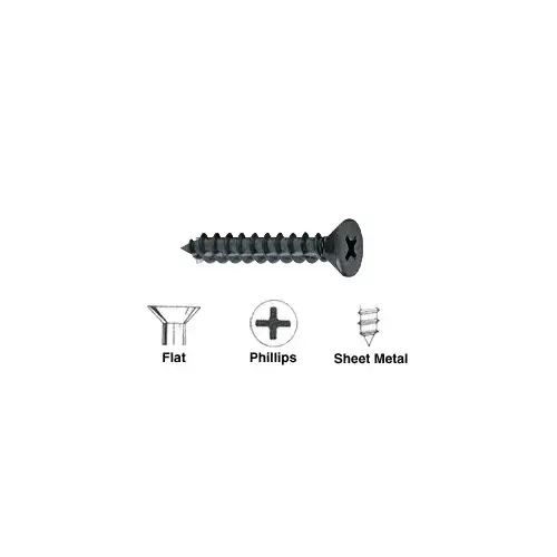 #12 x 1-1/4" Black Wood Screw