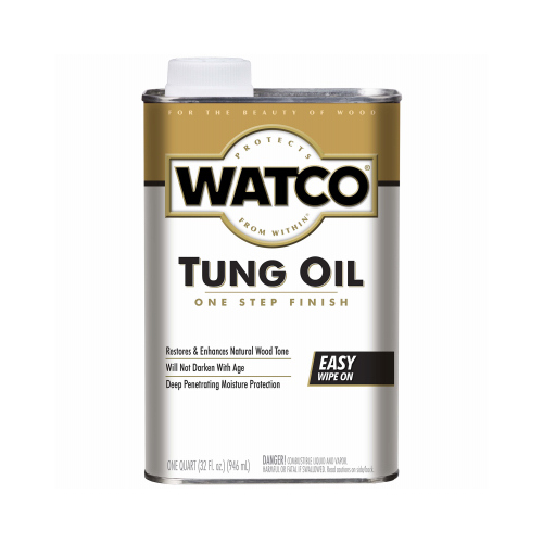 Tung Oil, Natural, Liquid, 1 qt, Can