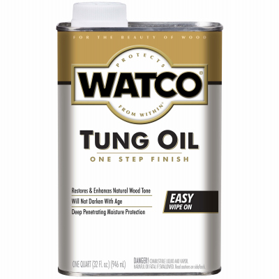 Watco 266634 Tung Oil, Natural, Liquid, 1 qt, Can