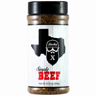 Smokin X BBQ OW27100 BBQ Rub Simply Beef 10.8 oz