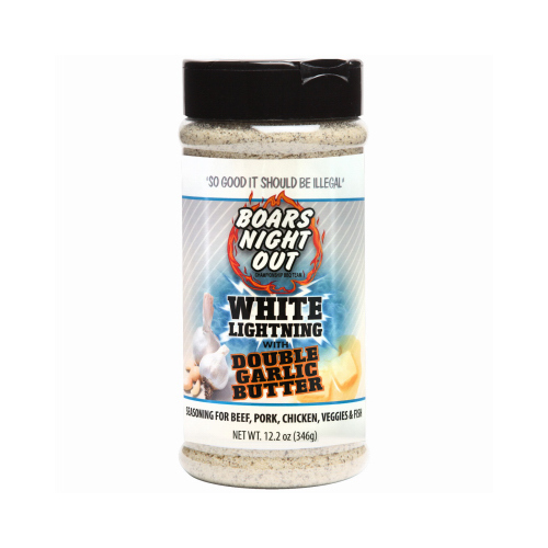 Boar's Night Out BBQ Seasoning, Garlic Butter Flavor, 12.2 oz Jar - pack of 6