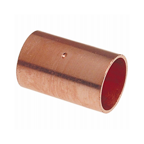 Coupling with Stop 3/4" Sweat X 3/4" D Sweat Copper Pack of 10