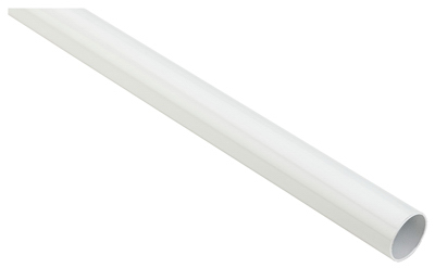 National Hardware N240-416 309BC Closet Rod, 1-1/4 in Dia, 4 ft L, Steel White