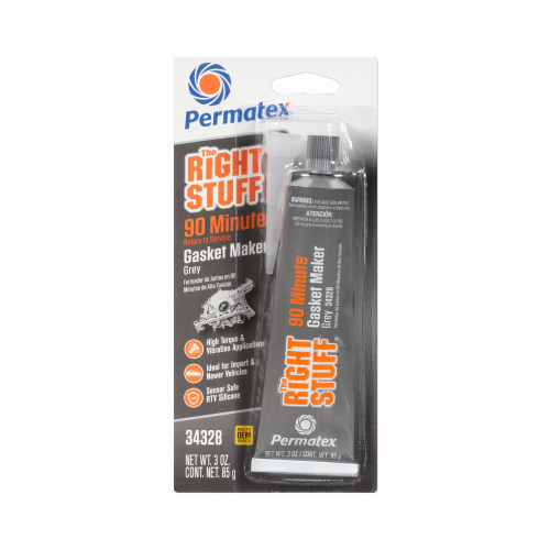 PERMATEX 34328 Gasket Maker The Right Stuff Type-1 High Temperature 3 oz Gray