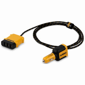 DEWALT 141 0475 DW2 USB Charger 6 ft L Cord Black