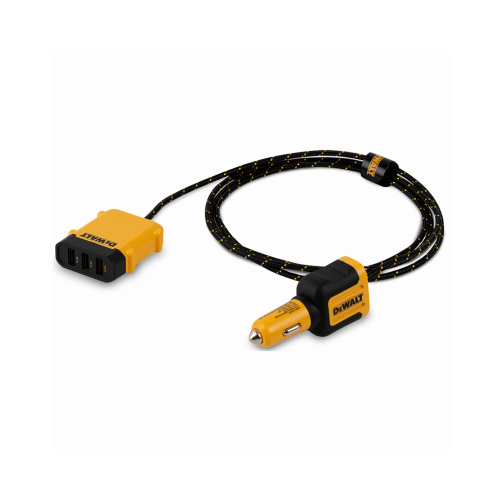 DEWALT 141 0475 DW2 USB Charger, 6 ft L Cord, Black