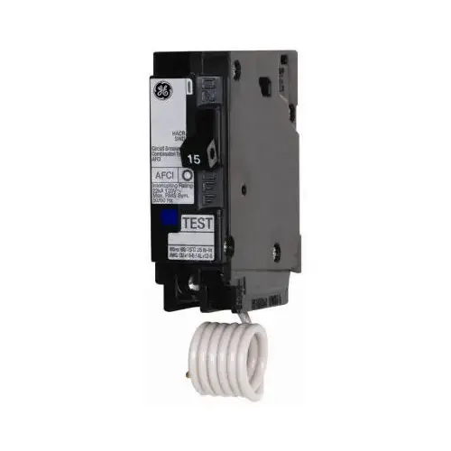 Circuit Breaker, AFCI, 15 A, 2 -Pole, 120/240 V, Plug Mounting