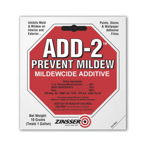 Zinsser 60511 Mildewcide Additive ADD-2"door and Outdoor 10 gm